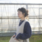 "work" linen dress apron <color: Natural>