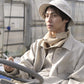 linen × washi ”work" hat <color: Natural>