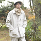 "work" linen jacket <color: Natural>
